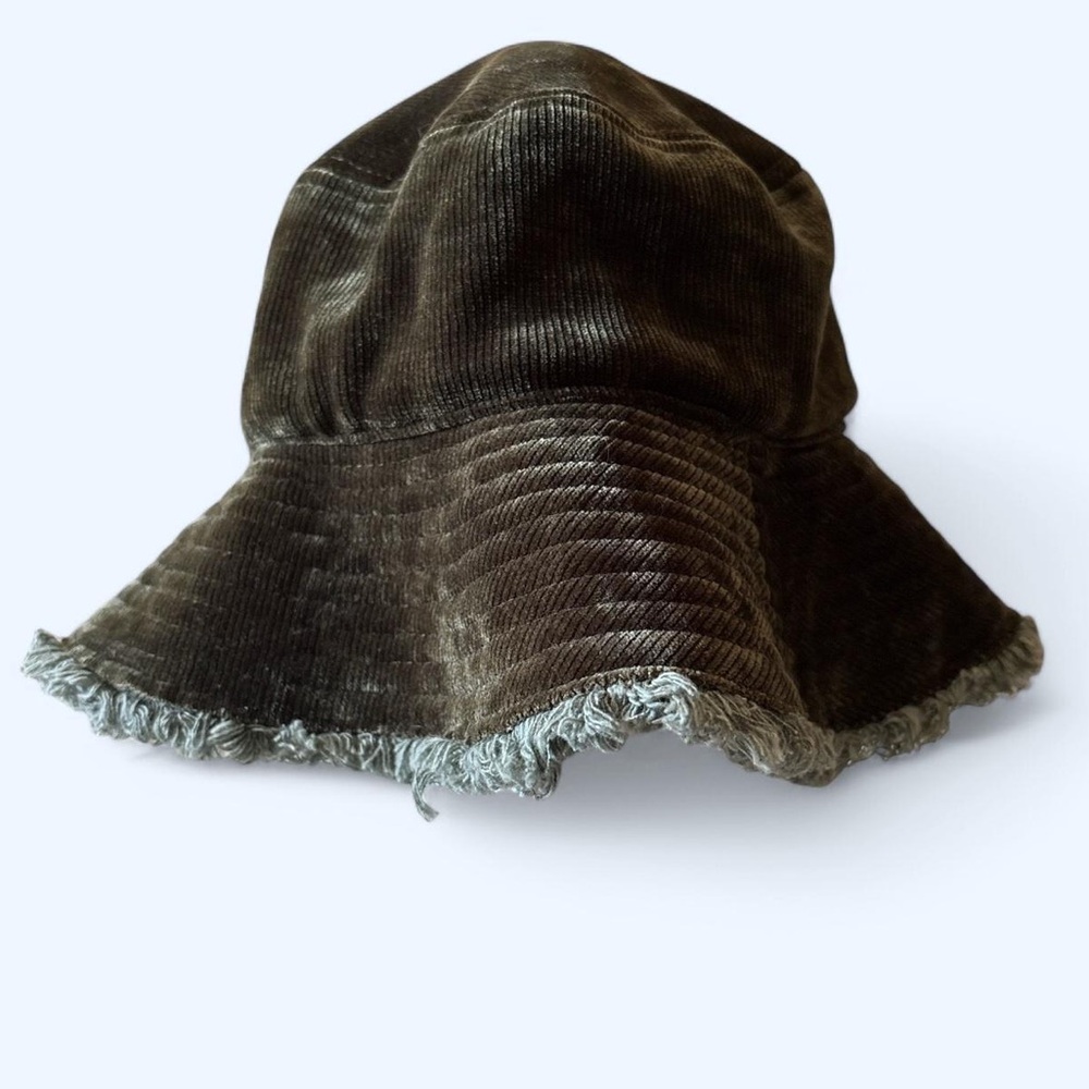 Green Corduroy Bucket Hat